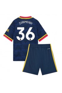 Arsenal Martin Zubimendi #36 Babyklær Borte Fotballdrakt til barn 2026-27 Korte ermer (+ Korte bukser)